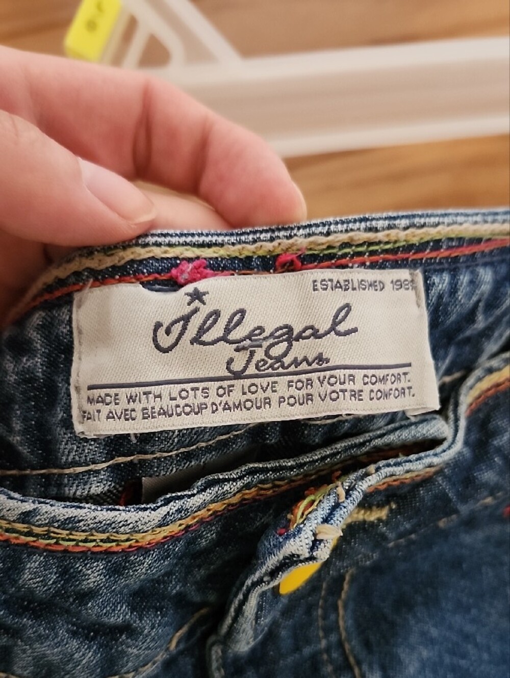 Vintage Y2K Illegal Jeans Girls Blue Denim Shorts-Perfect For Summer! - Picture 2 of 15